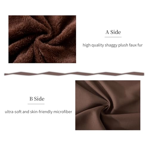 WhatsBedding Memory Foam Body Pillow with Plush Fuzzy Cover, Full Body Pillow for Adults, Long Pillow for Sleeping, Soft Pillow Fluffy Supportive