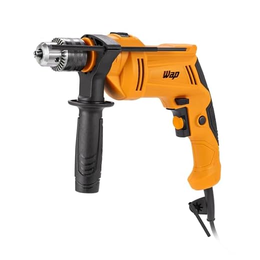 WAP Parafusadeira e Furadeira Impacto 1/2" WF 700 FE13, Limitador de Profundidade e Empunhadeira Auxiliar 40Nm 700W 127V