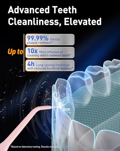 Image of MySmile LP221 Cordless Water Flossers for Teeth w /UVC Light & OLED Display