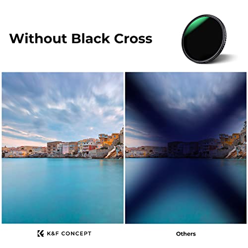 K&F CONCEPT 49mm ND2-32 + ND32-512 Filter Kit Variable ND Lens Filters Set (2 Pcs) Neutral Density (Nano-X Series) - Image 2