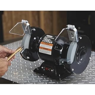 Ironton Benchtop Grinder with 6in. Wheel, 2.1 Amps, 1/2 HP, 3560 RPM Max. Speed, Model# BG115-6L
