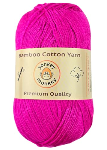 Image of 10-Pack of Yonkey Monkey 500 Grams Yarn - 70% Rayon derived from Bamboo, 30% Cotton - Light Rose 9021