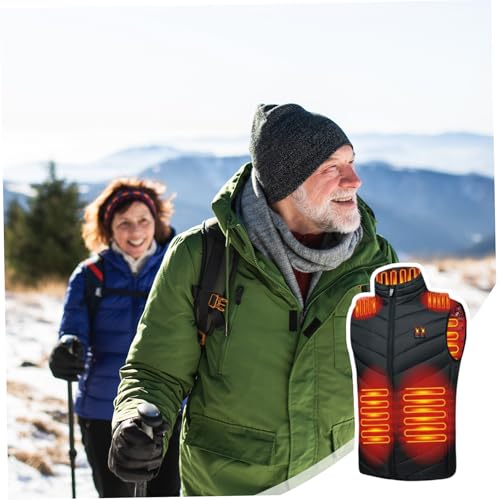 Chaleco calefactable unisex con control de temperatura y 11 zonas de calor USB 7