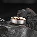 King Will Unisex 6mm Classic Rose Gold Domed Tungsten Carbide Wedding Band Ring Comfort Fit 10