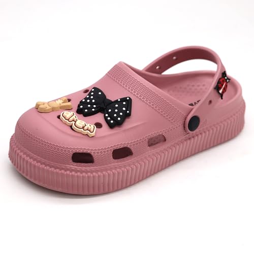 Image of SVAAR Fashionable Comfortable Lightweight Platform Heels Clogs for Women's | Cushioned Footwear | Lightweight Slip-ons | Waterproof Sandals for Women