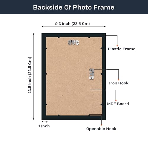 Image of Customized Pencil Sketch Photo Frame | A4 Size (9x13 Inch) Black Wall Hanging Frame | Personalized Gift for Birthday, Anniversary & Home Decor