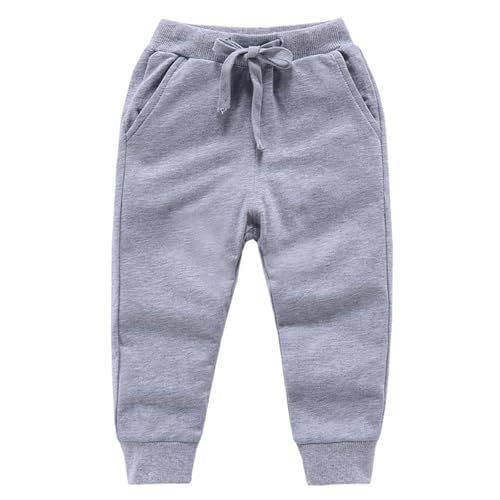 Toddler Girls Baggy Wide Leg Track Trousers Kids Elastic High Waist Sweatpants Boys Cosy Soft Loose Cotton School Pants with Drawstring Comfy Soft