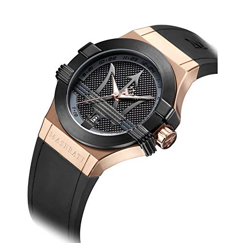Maserati Men's R8851108002 Potenza Analog Display Analog Quartz Black Watch #TOP2