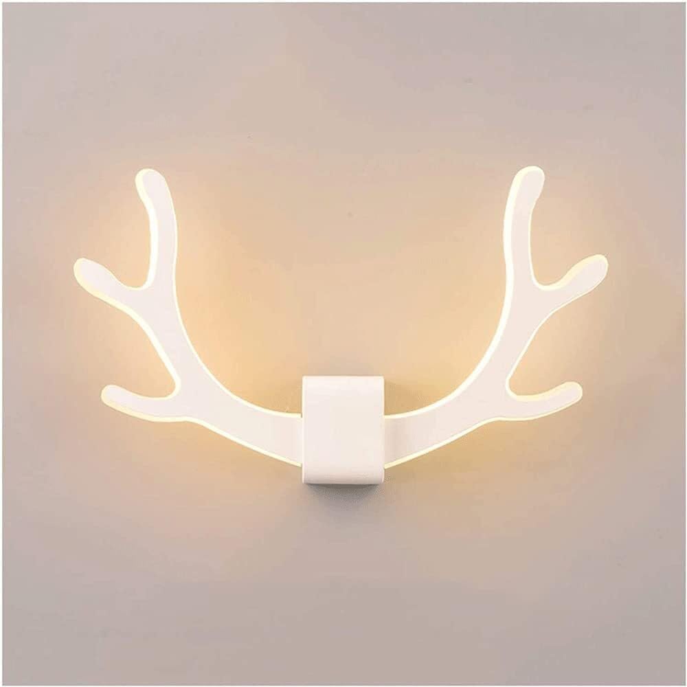 E14 American Modern Antler Wall Sconce Minimalist Creative LED Living Room Sconces Wall Lamp 2 Heads Light Bedroom Bedside Children's Bedroom Wall Sconces Corridor Farmhouse Wall Lamp Sconces