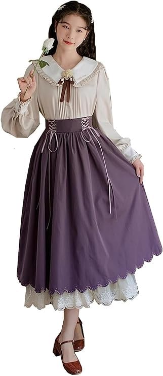 作家migu様　mitsuami様　ぐりっこ服　フリルブラウスとサロペット SEASONZ スイートロリータ 丸襟 フリル ブラウス レトロ