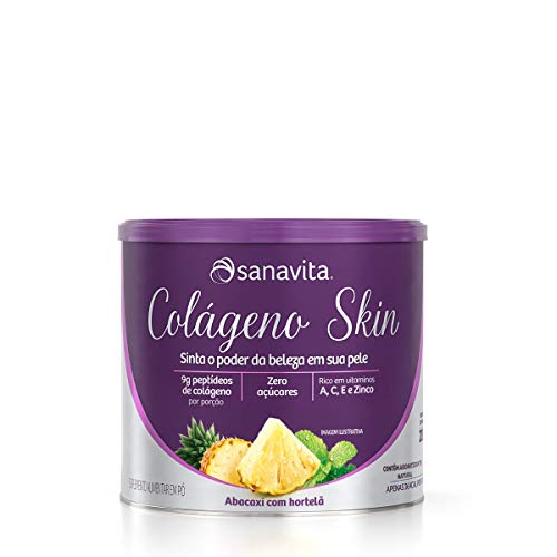 Colágeno Skin - 200G Abacaxi com Hortelã - Sanavita