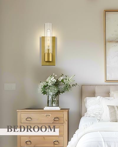 Image of HWH Bathroom Wall Sconce Set of 2, 1-Light, Modern, 5HY104B-2PK BG