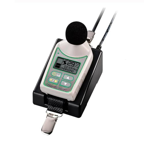 Micro Noise Dosimeter Portable Sound Exposure Meter Rechargeable Battery Wide Dynamic Range ANSI and IEC Standards Lightweight Badge Design for Occupational Noise Monitoring and Safety Compliance