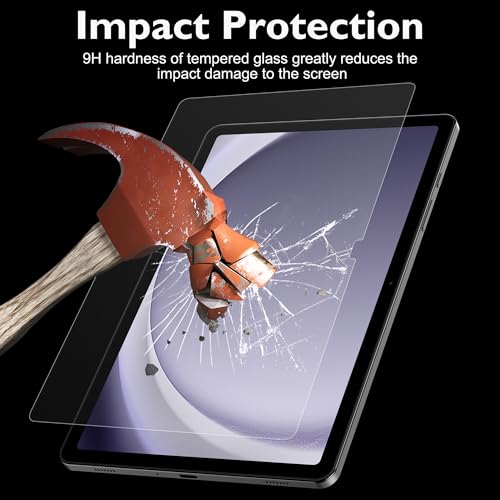 Esanik 2 Pack Like Paper Glass Screen Protector for Samsung Galaxy Tab A9 Plus/A9 Plus 5G (11 inch) 9H Tempered Glass Film with Alignment Frame, Writing Like on Paper, Anti Glare by Esanik - Image 6