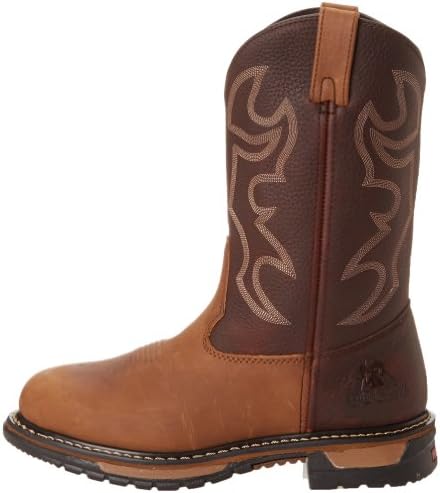 Rocky Men's Original Ride Bridal/Round Toe-M, Tan and Bridle Brown, 15 W US | Image 6