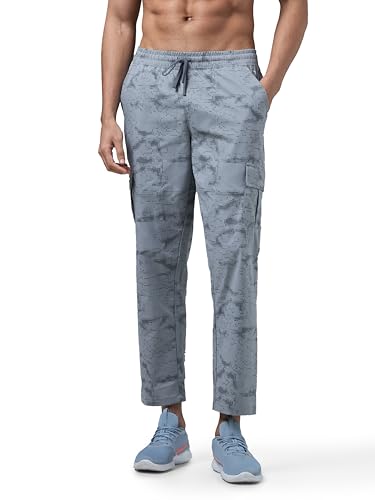 Image of TECHNOSPORT Men's Straight Fit Active Sports Cargo Track Pant with Ts Lytra