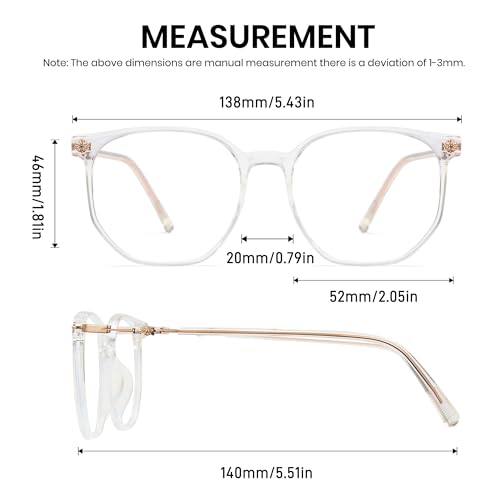 Image of Cyxus Retro Blue Light Glasses Men - Square TR90 Metal Blowline Frame Stylish Trendy for Computer Daily Work 8252