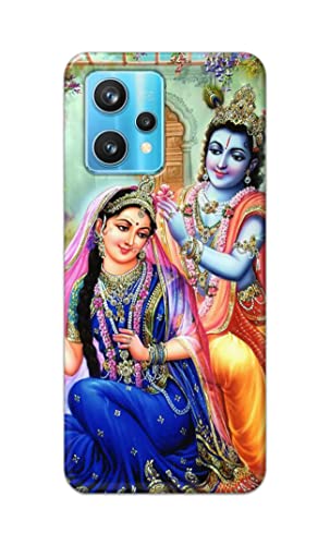 Image of Printed Hard Back Cover Case for Realme 9 Pro Plus 5G | Realme 9 Pro+ 5G Back Cover (Radha Krishna) -1803