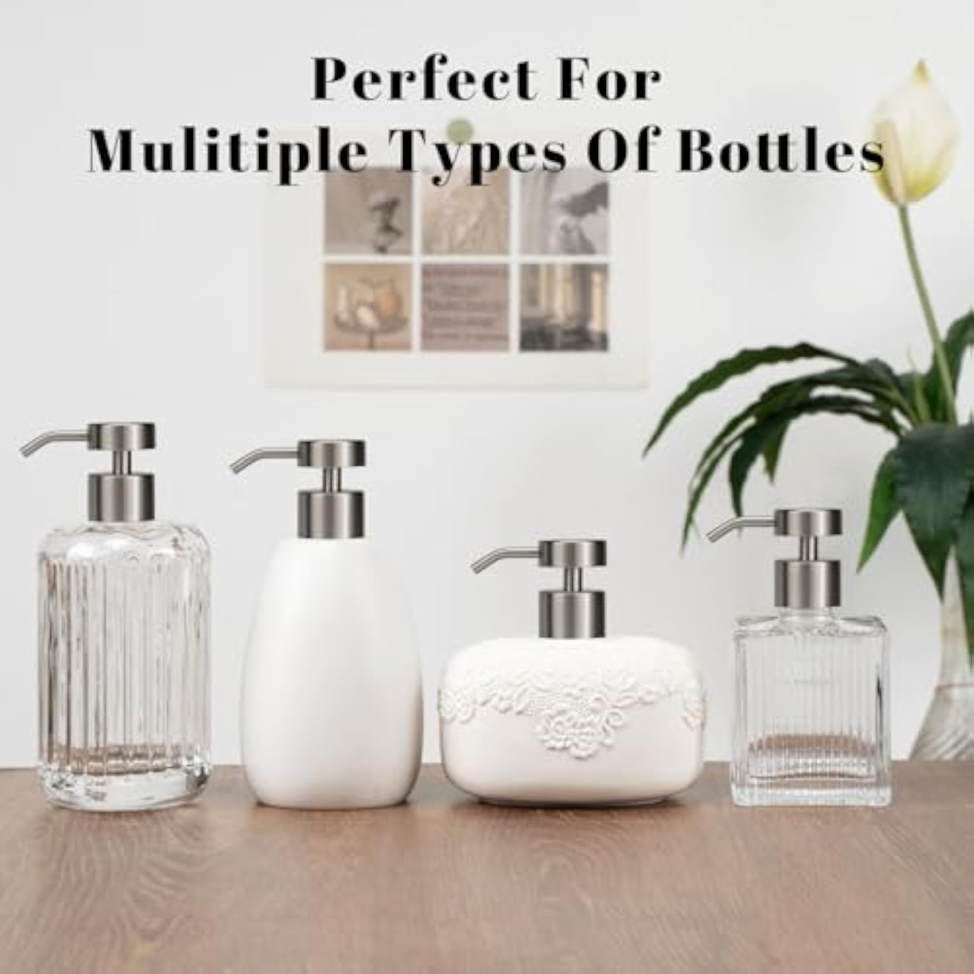 304 Stainless Steel Soap Dispenser Pump Replacement