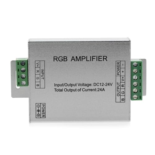 Amplificateur LED RGBW RGB DC12-24V 24A répéteur 4 canaux de puissance bande lumineuse