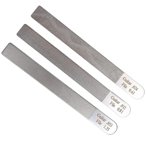 Stainless Steel Guitar Nut Slotting Files Set
