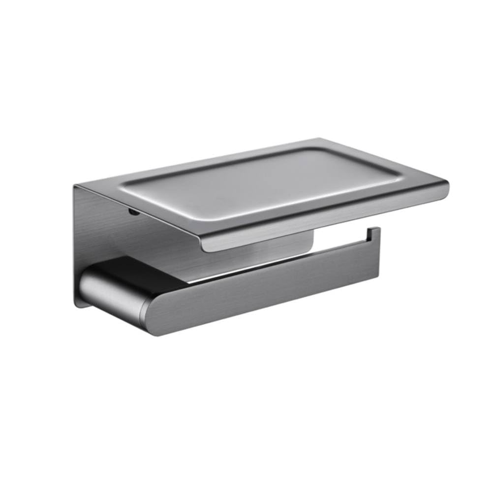 Toallero de barra en acero inoxidable SUS 304 gris metalizado premium
