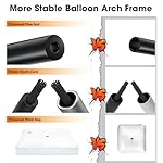 Chamvis Balloon Arch Kit, 9FT Height & 10FT Width Adjustable Balloon Arch Stand Frame Garland Stand: Wedding Baby Shower Birthday Photo Backdrop - Image 2