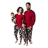 Picture of Burt's Bees Baby Family Matching Holiday Pajamas - Organic Cotton PJs for Infants, Toddlers, Kids, Men, and Women