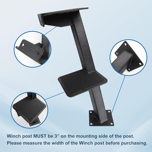 Universal Boat Trailer Steps - 3 Steps Fit for Bass, Pontoon & Hunting Boats - No-Slip Surface, 400LB Capacity - Fits 3'-3.5' Tongues by AIWGIW - Image 2