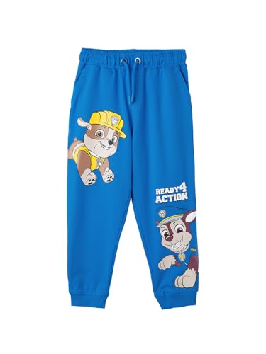 The Souled Store Chase and Rubble - Pantalones de chándal para niño con cordón y estampado azul de la Patrulla Canina, azul, 2-3 años