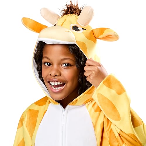 Disfraz Unisex Infantil de Jirafa de Una Pieza con Capucha miniatura 6