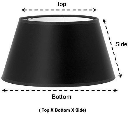 Upgradelights Eggshell Silk 12 Inch Empire Washer Fitter Lampshade Replacement (6 Inch Top X 12 Inch Bottom X 8 Inch Height)