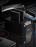 SABRENT Hard Drive Docking Station, 2 Bay SSD HDD 2.5 3.5 Inch SATA USB C Dock, External SSD Enclosure, Power Adapter, Offline Cloning, LED Indicator, Tool-Free, USB-C Cables Included (EC-CH2B) - Image 9