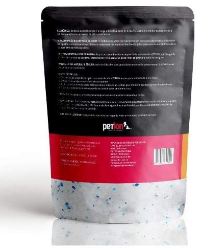 Areia de Sílica Cristais Grossa Para Caxinha de Gatos 1,6kg Petlon