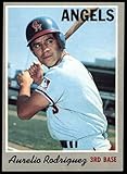 1970 Topps #228 Aurelio Rodriguez Los Angeles Angels (Baseball Card) EX Angels
