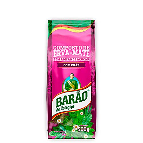 Kit 2 Ervas Mate p Chimarrão Barão Tradicional e com Chas