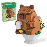 BCHMN Bloques de Construcción Capibara (610 Pcs), Set de Montaje Carpincho Kawaii Estilo Prosperidad, Puzzle 3D de Animales para Decoración de Escritorio y Regalo Creativo DIY para Niños y Adultos