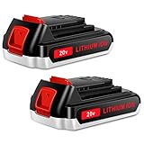 KUNLUN 2-Pack 3.0Ah LBXR20 20 Volt Replacement Battery Compatible with Black and Decker 20V Lithium...