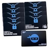 Ninja Pop RFID Blocking Cards - Set of 10 NFC Protectors/RFID Blockers for Debit Cards, Credit Cards