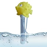 Medidor de temperatura de piscina – Termómetro flotante de dibujos...