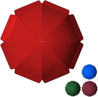 Patio Umbrella Replacement Canopy 9.2ft 12ft 11ft 7.2ft 8.5ft, 8 Ribs 10 Ribs Outdoor Umbrella Top Cover, UV Protective Market Umbrella Top Outdoor Umbrella Canopy