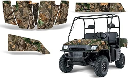 AMR Racing UTV Graphics kit Sticker Decal Compatible with Polaris Ranger 500 700 2005-2008 - Woodland Camo