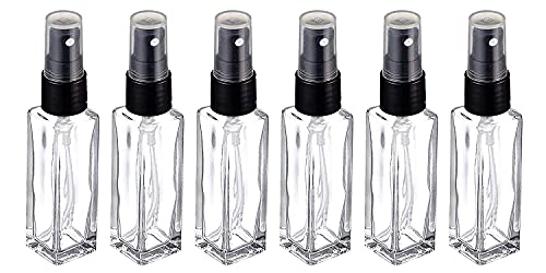 Image of Hunky Dory 12pcs 8ml Transparent Empty Glass Pen Spray Bottle Refillable With Black Pump Sanitizer, Toner, Perfume, Attar, Lotion, Moisture, Oil, Multi use Bottles (Pack of 12)