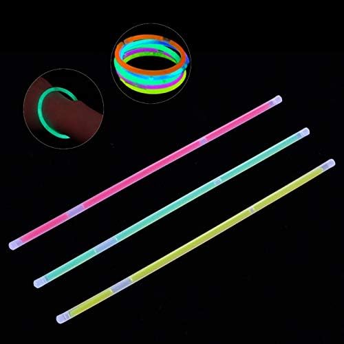 Generic Glow in The Dark 100Pc Multi Color Light Sticks Glow Fluorescence Sticks Bracelets Necklaces Neon Party Supplies Luminous Decoration Light Up Toy