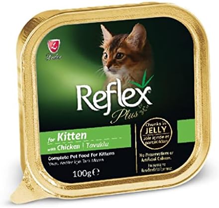 Reflex Plus Tavuk Eti Parçacıklı Yaş Yavru Kedi Maması 100 Gr