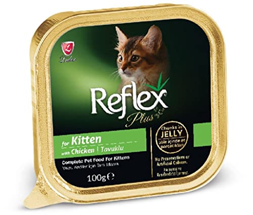 Reflex Plus Tavuk Eti Parçacıklı Yaş Yavru Kedi Maması 100 Gr