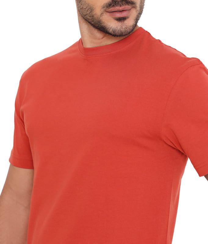 Image of Rivolta Men's Solid Regular Fit T-Shirt