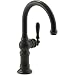 KOHLER K-99264-2BZ Artifacts Single-Hole Bar Sink Faucet with 13-1/16-Inch Swing Spout and Arc Spout Design, Oil Rubbed Bronze