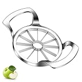 Upgraded Version Apple Corer Peeler, Jsdoin 12-Blade Extra Large Apple Slicer, Stainless Steel Ultra-Sharp Apple Cutter, Pitter, Divider for Up to 4 Inches Apples