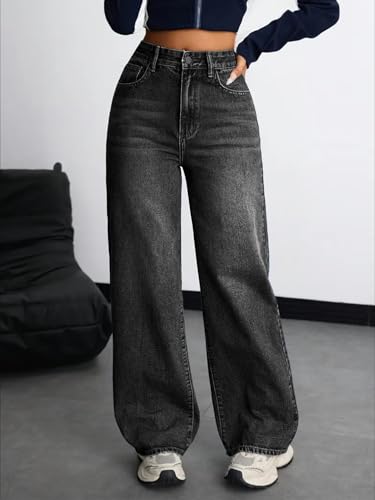 Image of Nifty Women's Denim Stretchable High Waist Baggy Jeans for Women